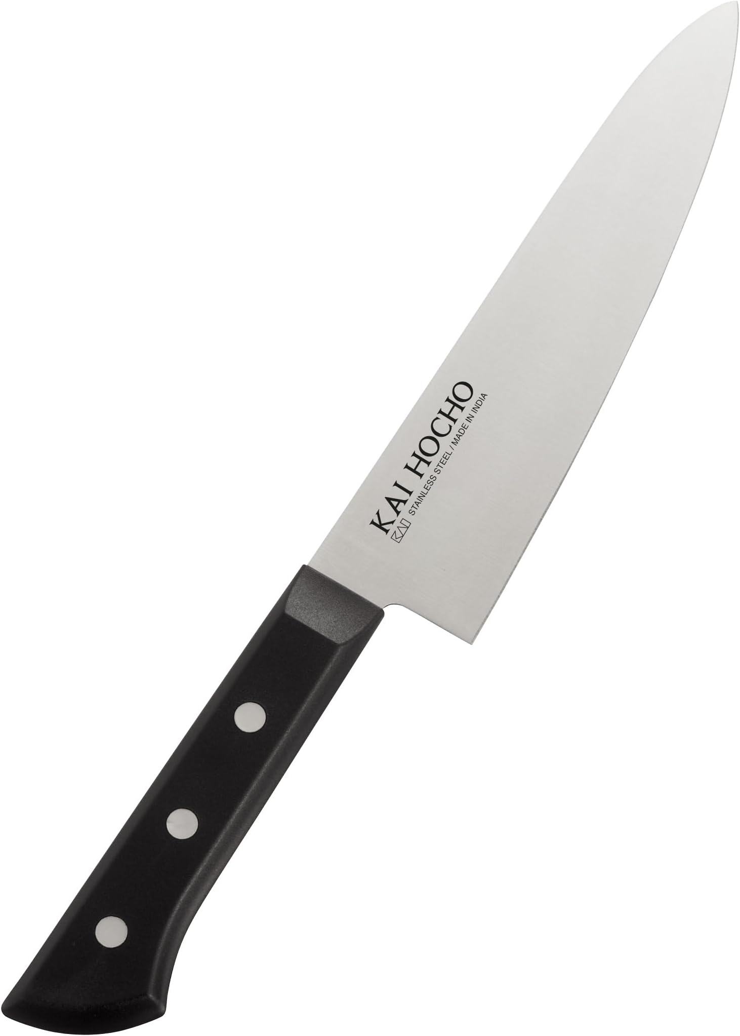 - Kai Gift Box Hocho Premium Chef Knife 7.36 Inc. Blade, Black, Stainless Steel Knife.