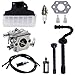 Poweka Carburateur + Filtre à air + Bougie d’Allumage + Tuyau d’Essence/d’Huile pour Tronçonneuse STIHL 021 023 025 MS210 MS230 MS250 Carburateur