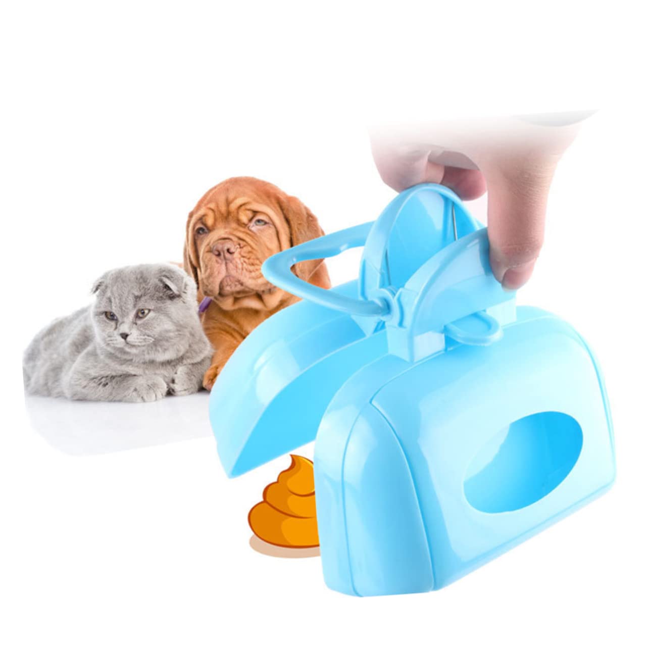 INOOMP 3 Pz spatola per Cani Raccogliere Animali Domestici in Container Animali Domestici Pala per Cani petg aqpet Paletta di Cane Raccolta delle feci degli Animali Domestici