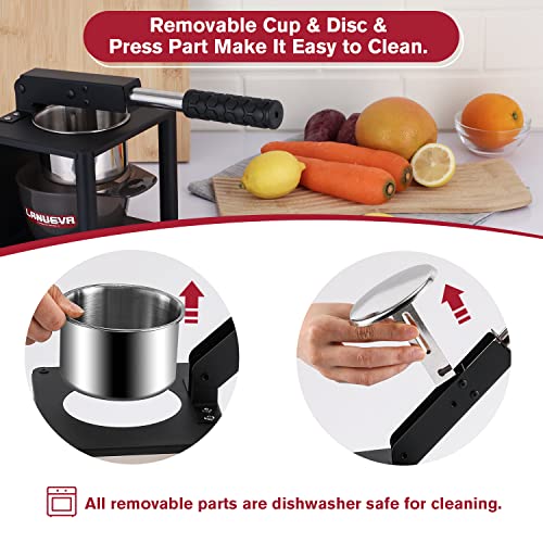 Lanueva Potato Ricer, Heavy Duty Potato Masher With 2 Interchangeable Discs, Stainless Steel Food Press For Mashed Potatoes Veggies Puree Sauce Fruit Juice Baby Food #TOP4