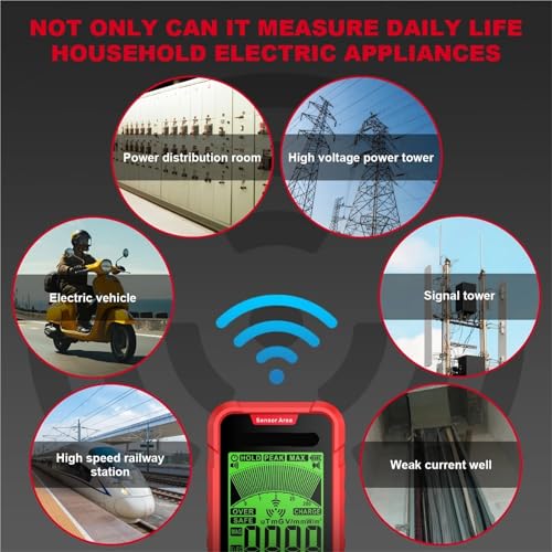 Medidor EMF HT628A detector campo eléctrico y radiación miniatura 5