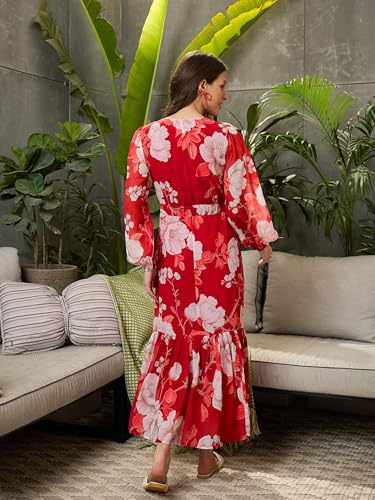 Image of Sassafras Women's Classic Women's A-Line Dress - Printed, Knee-Length, Office & Daywear