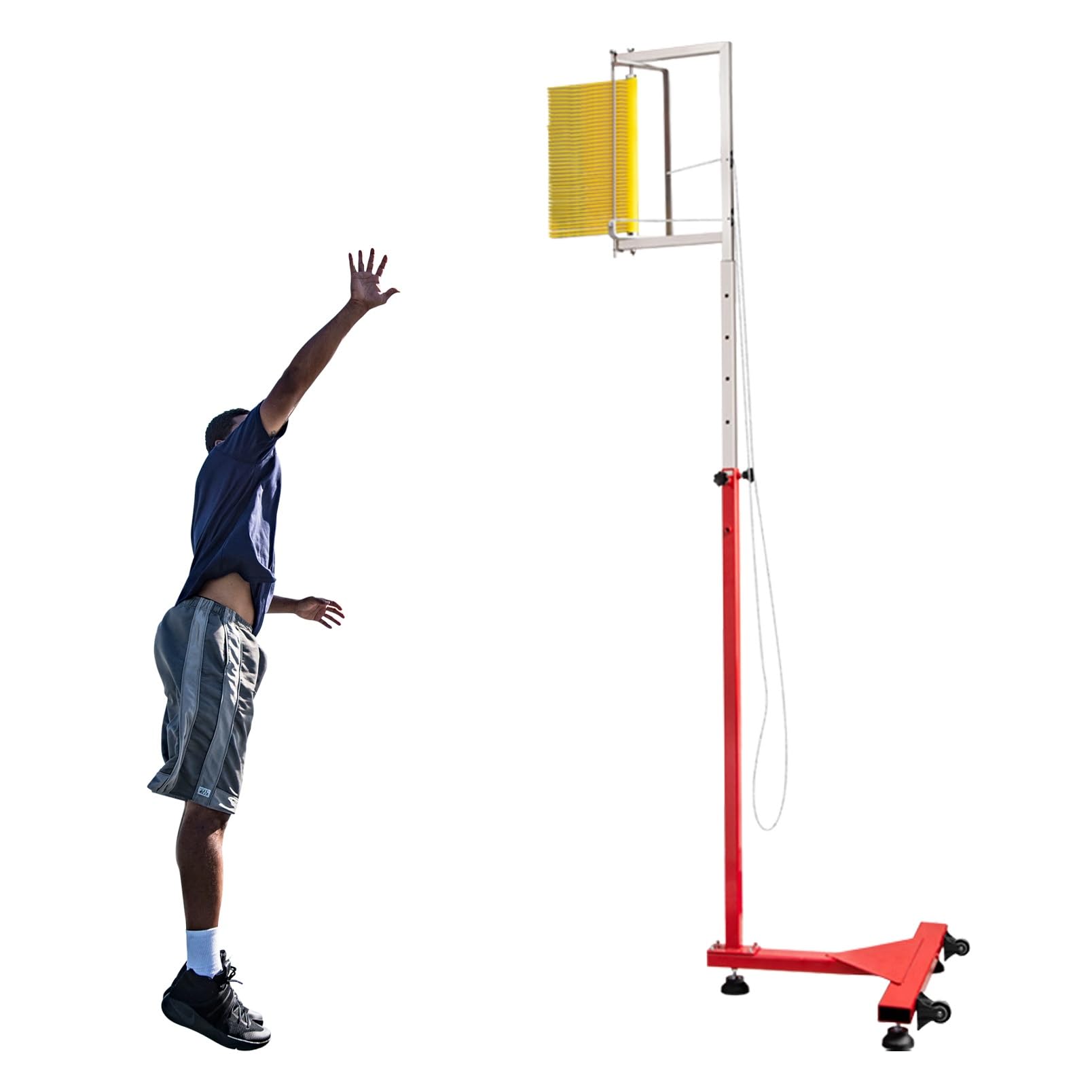 RENJJPBO Vertical Leap Measurer,Vertical Jump Measurement Tool Vertical Jumping Measuring Tester Sport Vertical Jump Pole Vertical Jump Measuring Device for Basketball/Badminton