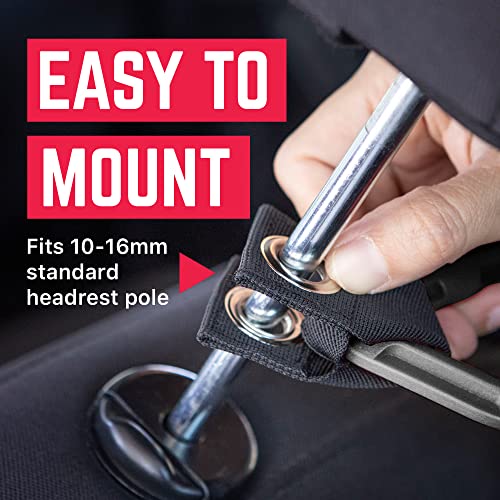 Gp Back Grip Pro, Universal Cargrab Handles For Headrest, Hand Grips For Jeep Jk, Jt, Jl, Wrangler, Car Handle Assist For Elderly/Young Riders, Patented Jeep Accessories, Aluminum, Silver, Pack Of 2 #TOP4