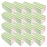 DEARMAMY 40個ストライプ柄ポップコーン容器 紙製耐油仕様 クッキーやキャンディー フライドポテト用 カーニバル サーカス 誕生日パーティー 映画鑑賞 多用途スナックボウル