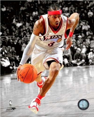 Nba Allen Iverson Philadelphia 76ers Spotlight Action Photo Size