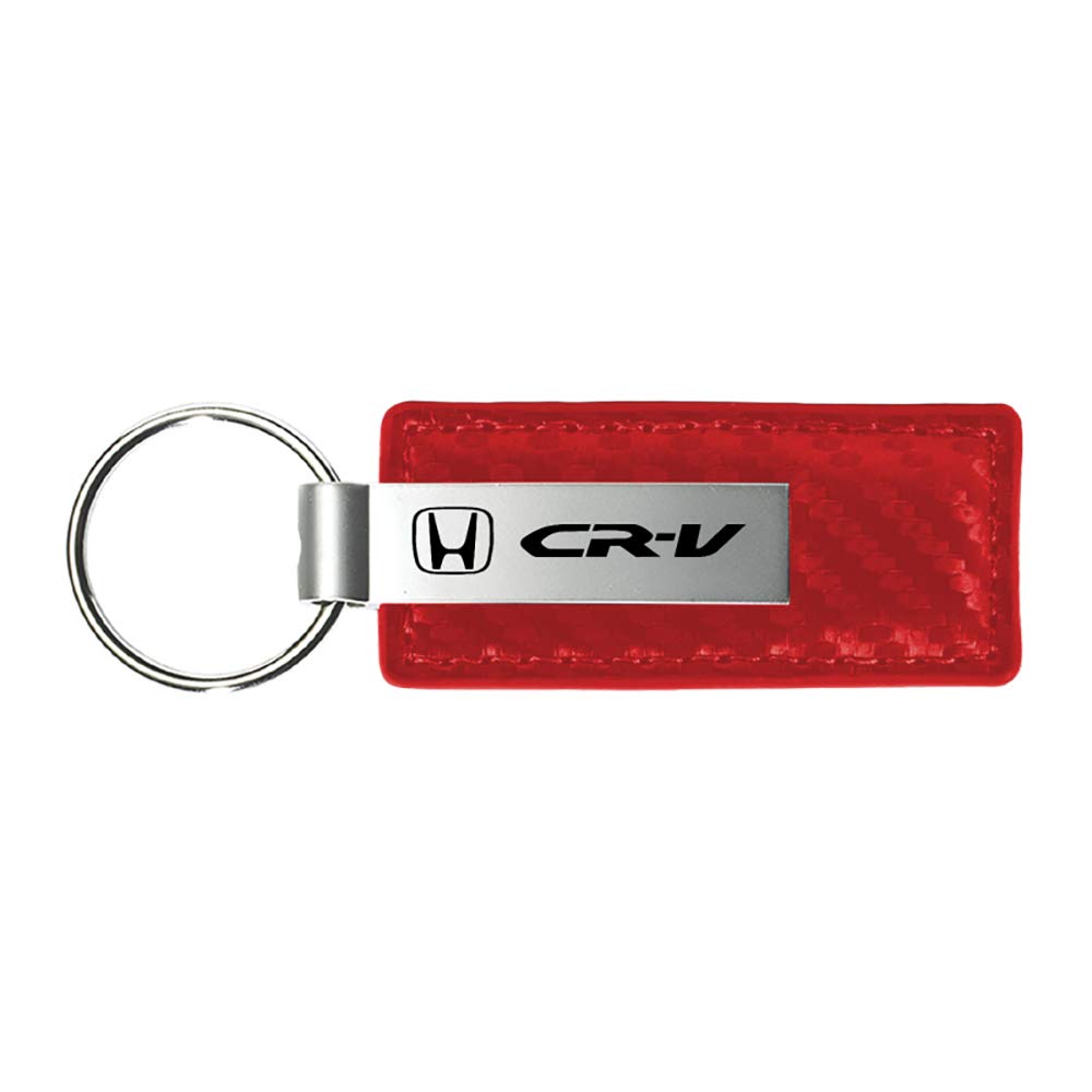 Au-TOMOTIVE GOLD Carbon Fiber Leather Key Chain for Honda CR-V