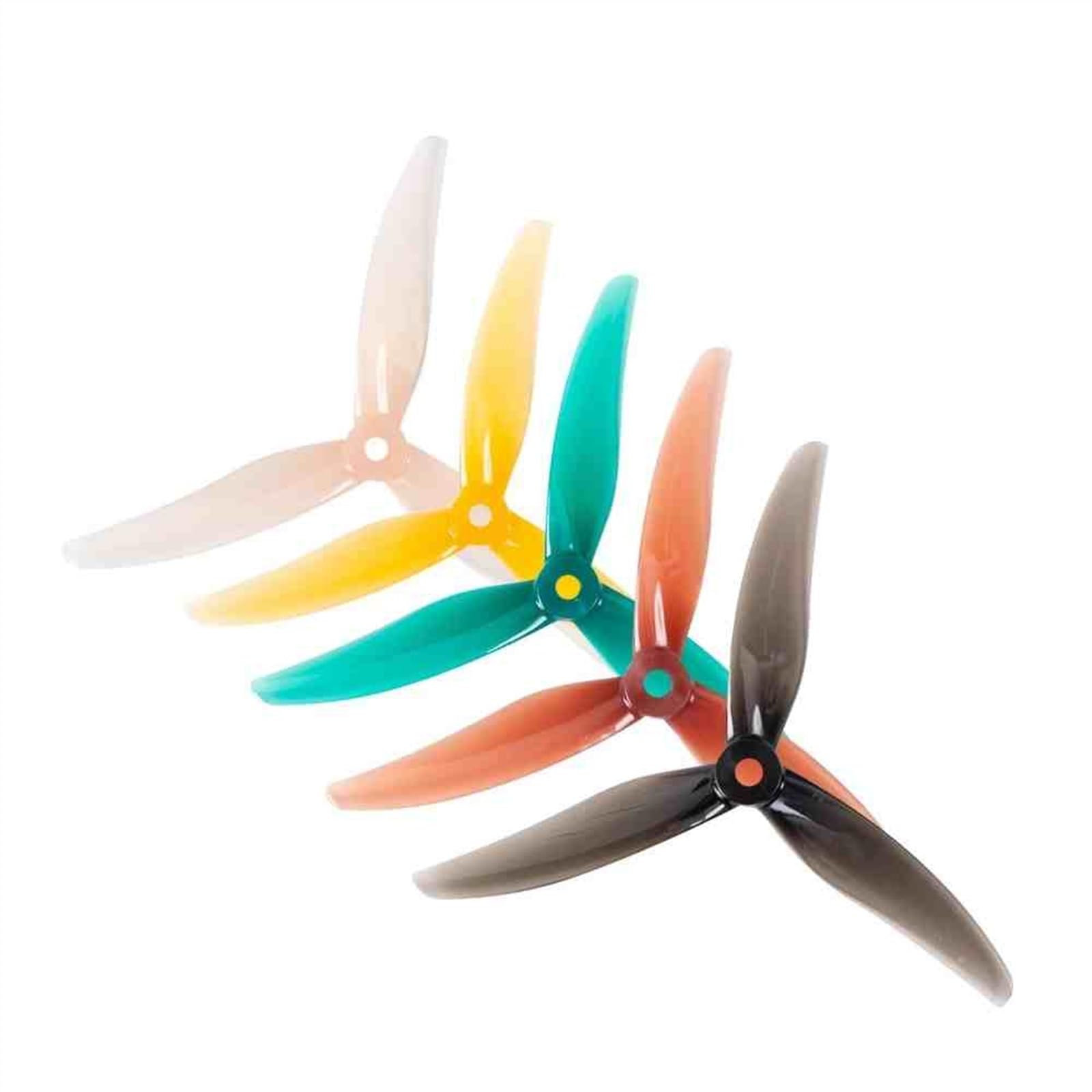 24 pz/12 Paia Eliche a 3 Pale F3 F4 F3S F4S Freestyle 3 5.1x3x3 Freestyle 4 5.1x3.6x3 for Puntelli PC Racing FPV Drone (Color : F4S Midnight Grey)