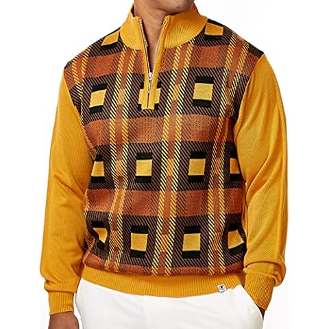 Jersey Retro Tradicional STACY ADAMS para Hombre (XXL, Dorado) Cover