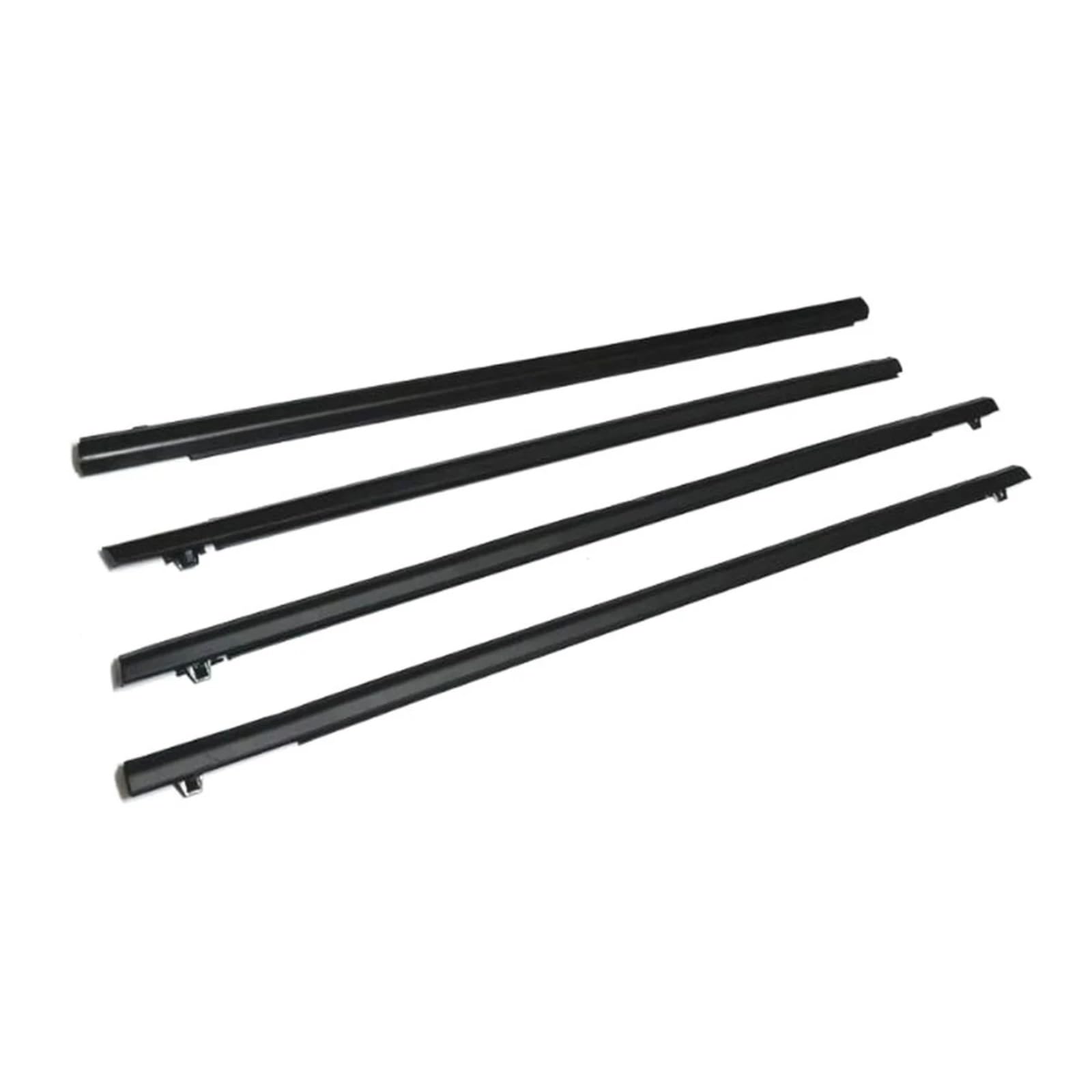 Glilar One Color Automotive Window Seals For Fit For Jazz Gen2 2009-2014 4Pcs Car Outer Window Weatherstrip Strip Sealing Belt Moulding Trim 72450Tg0t01