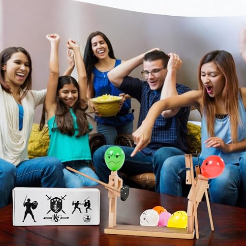 Juego de Mesa Estrategia con Títeres de Madera miniatura 6