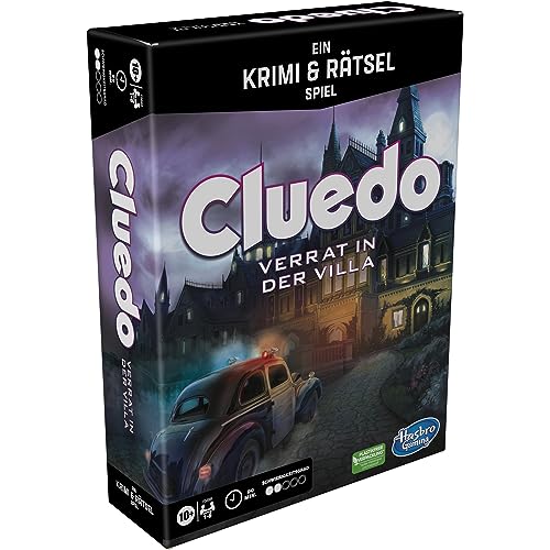 Hasbro Gaming Cluedo Escape Verrat in der Villa, spannendes Krimi- und...