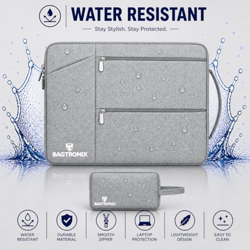 Image of Drax Laptop Bag Sleeve Case Cover Pouch for Laptop Apple /Dell /Lenovo /Asus /Hp /Samsung /Mi /MacBook /Ultrabook /Thinkpad /Ideapad /Surfacepro (Grey) (Grey, 15.6 inch)