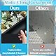 MINISOISO 2 Pcs Aquarium Hintergrund Schwarz, 30 x 200 cm Statisch Haftender Aquarium Hintergrund, Aquarium Rückwand, Aquarium-Tapetendekorationen Für Aquarien