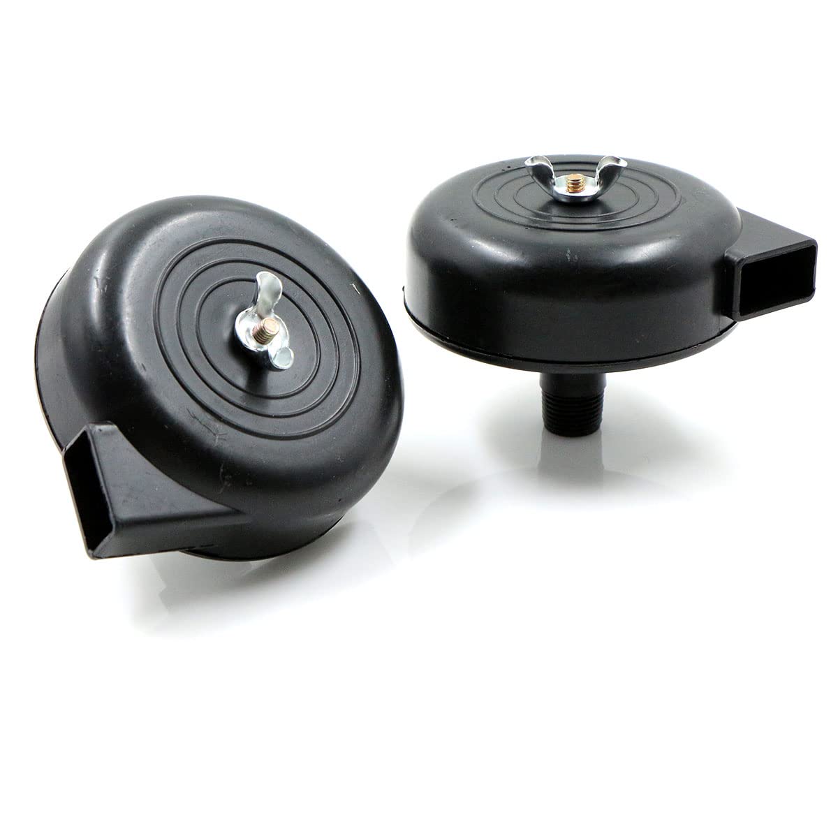 Filtro Di Aspirazione Compressore d'Aria - 2 Pz Silenziatore per Filtro Aria Nero in Metallo, Silenziatore Compressore Aria a Filetto 3/8"16MM, per le Caldaie del Compressore d'aria