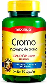 Cromo (Picolinato de Cromo) 100% IDR - 60 Cáps., Maxinutri