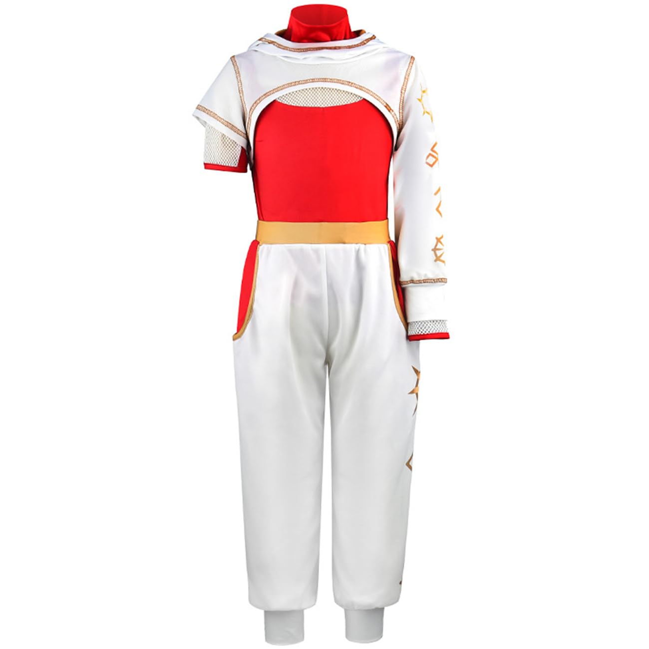 Delanhon Girls Zombies Costume Cheerleader Halloween Cosplay Kids Party Fancy Dress Up Outfits for 4-13 Years(pant,5-6 Years) - Image 2