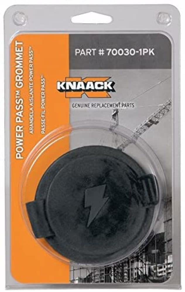 Knaack 70030-1PK 4" Rubber Black Power Pass Grommet for Storage Cabinets, 1/Pk