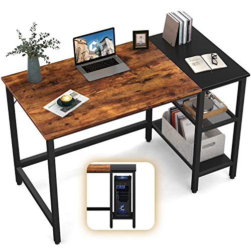 CubiCubi Computer Home Office Desk, 47 Inch Small Desk Study Writing Table
