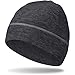 HASAGEI Berretto da Running da Uomo Donna, Sportivo Cappellino, Invernale in Pile Termico Berretto, Traspirante Sottocasco, Arrampicata Motociclismo attività All'Aperto (Gray)