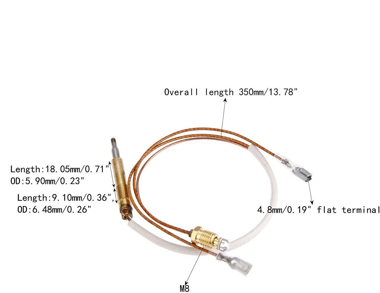 Kit di sicurezza per riscaldamento a gas approvato CE e CSA, nuovi pezzi di ricambio per riscaldamento a gas propano, accoppiatore termico e controllo interruttore di sicurezza FD4