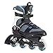 K2 Inline Skates ALEXIS 80 PRO Für Damen Mit K2 Softboot, Black - Grey - Blue, 30D0772