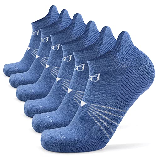 Image of Socks Daze 3 /6 Pack Men's Women's Merino Wool Ankle Running Sport Soft Thick Cushion Athletic Socks for Walking Light Hiking