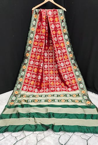 TRENDMALLS Women's Jacquard Silk Patola Dupatta Ethnic Motif Pattern4