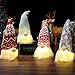4 Stücke Weihnachtsdeko Wichtel Weihnachten Deko Wichtel Schwedischen Weihnachtsmann Santa Tomte Gnom LED Weihnachtsdeko Amerikanisch Skandinavischer Zwerg Geschenke für Kinder Familie Weihnachten