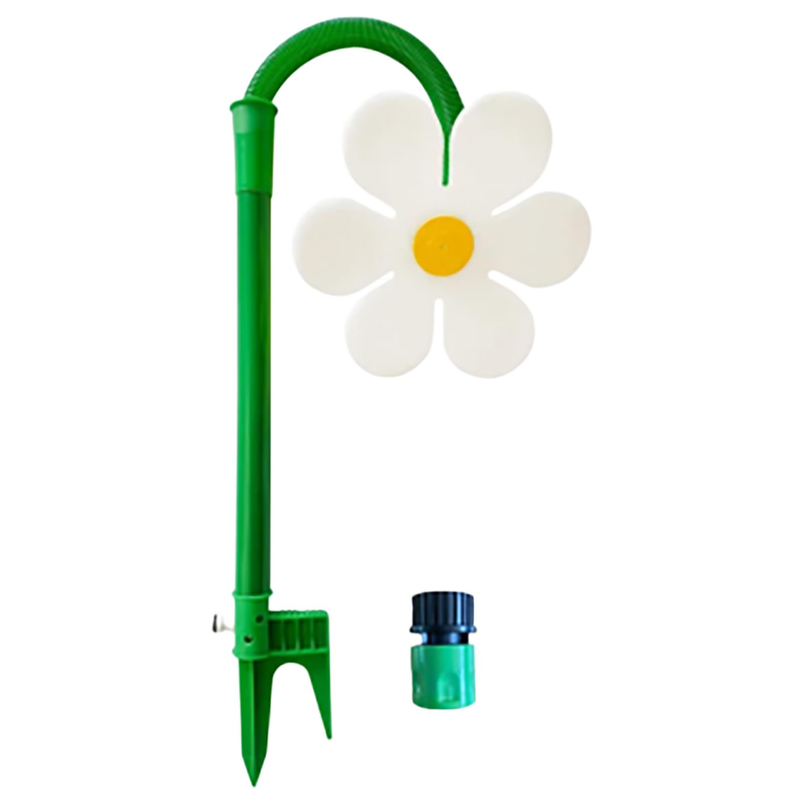Crazy Daisy Sprinkler, 360° Rotating Dancing Flower Water Sprinklers, Garden Sprinkler Stake with Adapter, Sunflower Lawn Watering Sprinklers for Yard Watering Dogs Kids Playing
