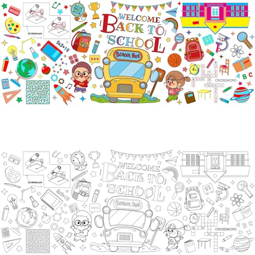 TEIASA-Back-to-School-Giant-Coloring-Poster-31×72-Inches-Coloring-Tblecloth-Kindergarten-Back-to-School-Supplies-Classroom-Wall-Decor-Back-to-School-Classroom-Must-Haves TEIASA Back to School Giant Coloring Poster 31×72 Inches Coloring Tblecloth Kindergarten Back to School Supplies Classroom Wall Decor Back to School Classroom Must Haves