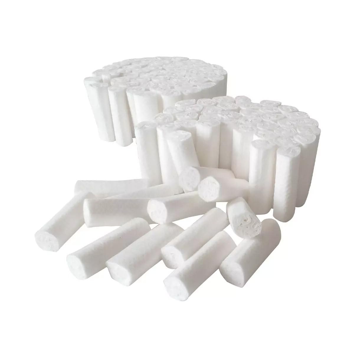 Rotoli dentali monouso per watter, 4 = 1,4 cm, lunghezza 3,8 cm, bianco, Med-CComfort: rulli sbiancati senza cloro e assorbenti per uso monouso, per uso medico.