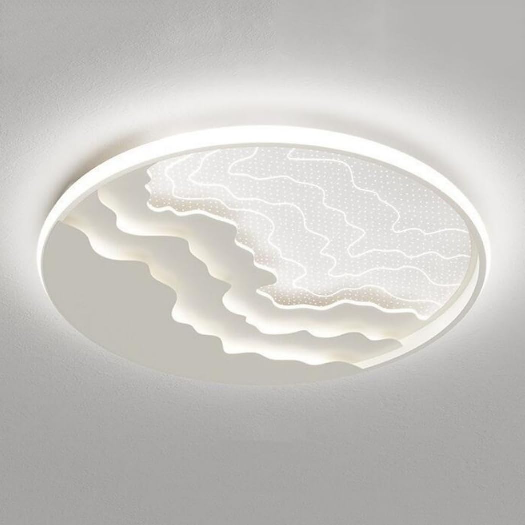 Trójkolorowe Przyciemniane Oświetlenie Sypialni Lampa Sufitowa LED Z Bocznym Emitowaniem Światła Minimalistyczne Lampy Panelowe Blisko Sufitu Cienka, Płaska, Nowoczesna Oprawa Oświetleniowa KNBVFHG