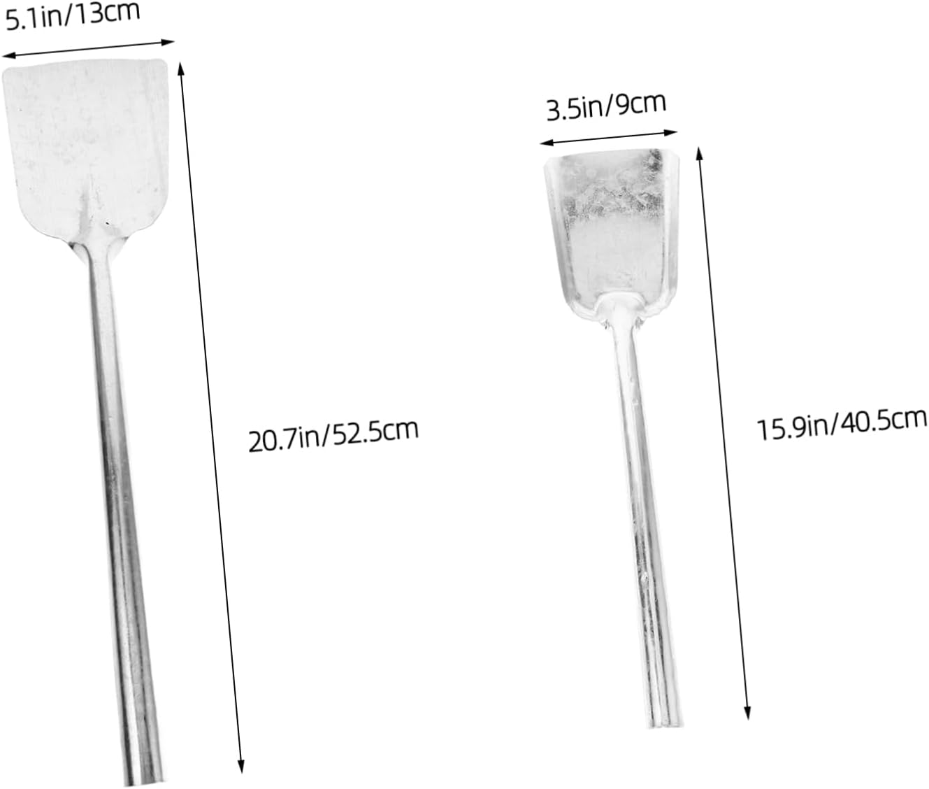 GLEAVI 2pcs Heavy-Duty Coal Shovel Thick Metal Ash Scoop for Fireplace Cleaning Includes Shovels Practical Gardening Tool for Efficient Fire Pit Ash Management