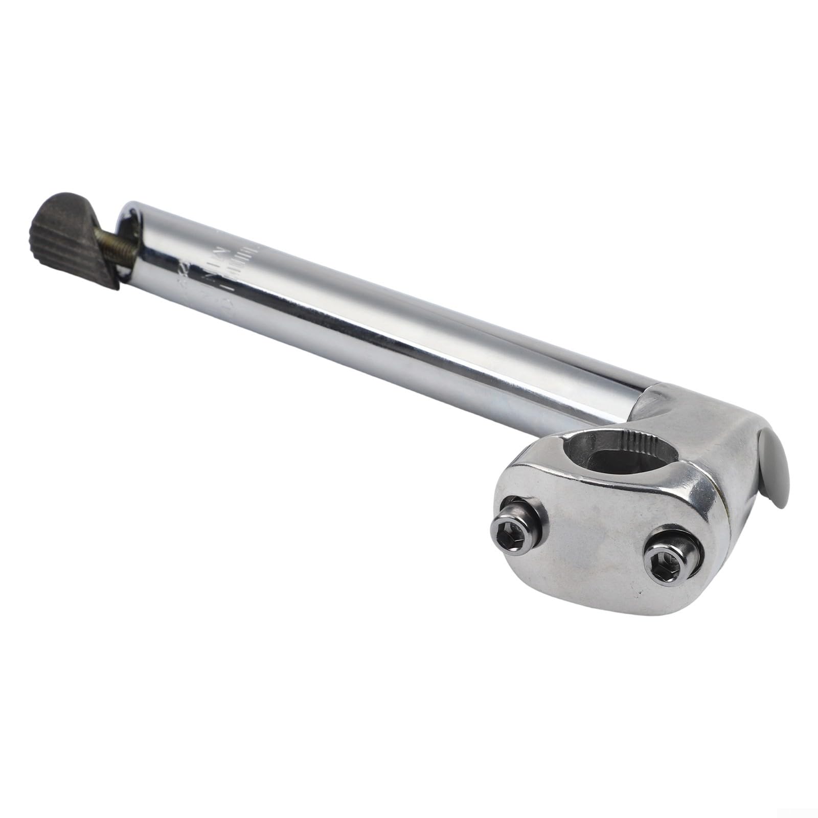 Honseadek Aluminium Alloy Bike Stem Gooseneck Shape 40x220 mm, for 22.2 mm Fork with 22.2/25.4 mm,Handlebar Clamp Silver, Lightweight Cycling Component(40x22.2x22.2x220)