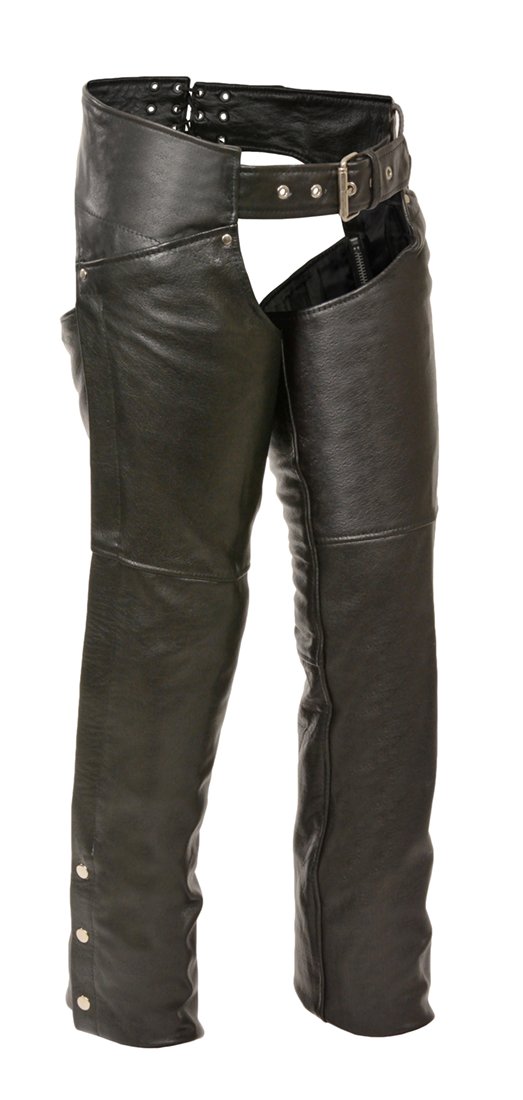 Womens Classic Leather Hip Pocket Chaps