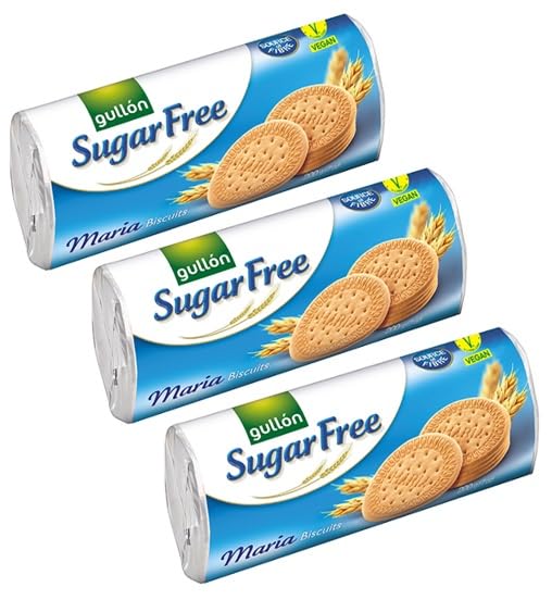 Gullon Sugar Free Maria Biscuits 200g l Biscuit Hamper Available - Perfect for Gifting on mothers & fathers day, Anniversary & Christmas presents to friends & family by zamfoods (PAck of 3)