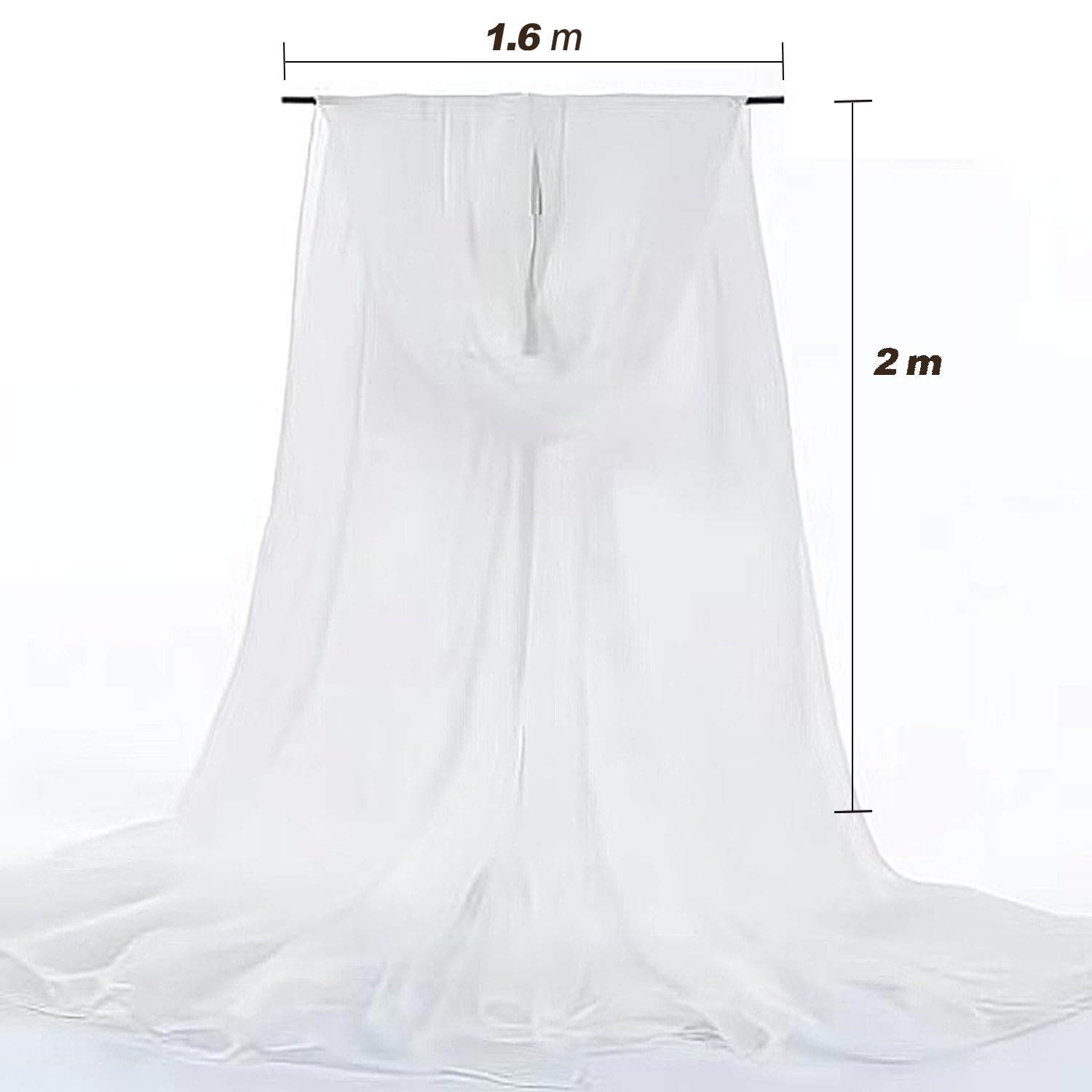 Anevous 1 m x 150 cm tule stof om te naaien, zachte tule stoffen per meter, netstof, decoratiestof om te decoreren, tule-decoratiestof, draperingsstof voor bruiloft, gordijnen, jurk, tule rok