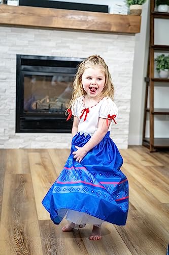 Disfraz completo princesa para niñas de 5-7 años miniatura 3