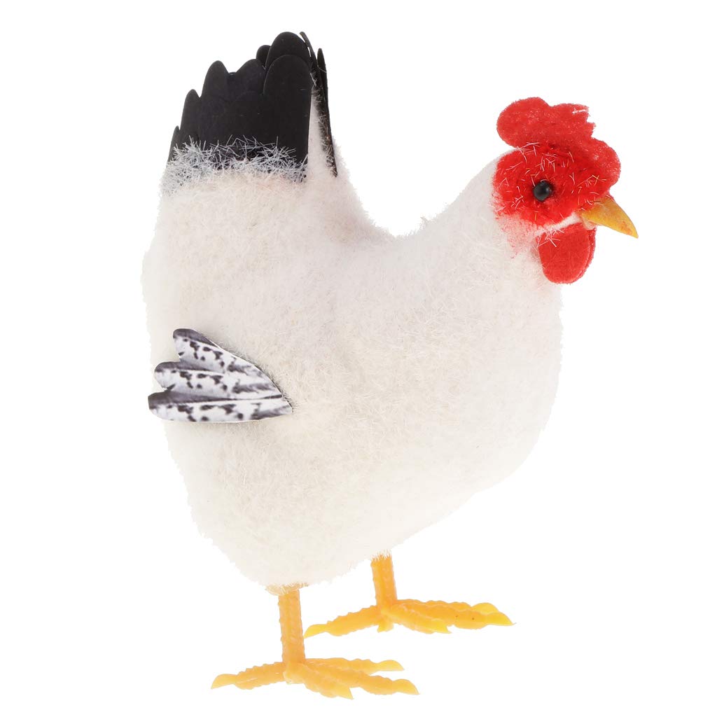 SM SunniMix Decortaive Garden Ornaments Chicken Figurine Statue for Outdoor Indoor Decor, Hen, as described