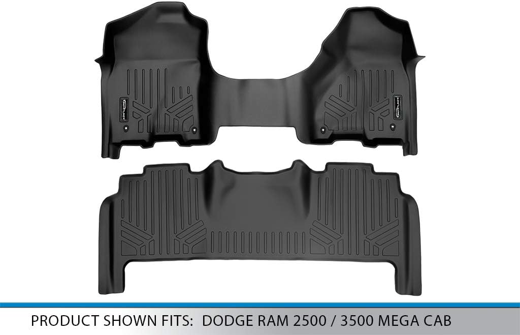 MAXLINER Floor Mats 2 Row Liner Set for 2012-2012 Ram 2500