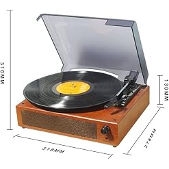 KIDYBO Vinyl Record Player Bluetooth Turtonable avec des Haut-parleurs RCA Production Aux Entrée du Casque Portable… - Les Beatles, Paul McCartney, John Lennon, RIngo Starr, George Harrison KIDYBO Vinyl Record Player Bluetooth Turtonable avec des Haut-parleurs RCA Production Aux Entrée du Casque Portable… – Image 2