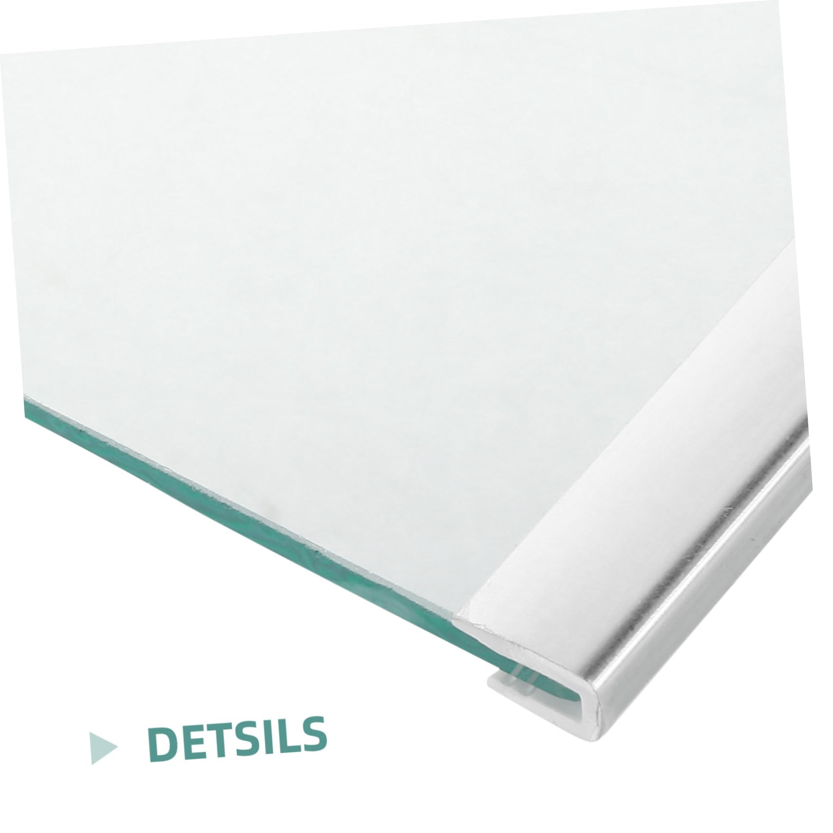 Ripiano per Temperato Vetro 40x24 Frigorifero Cm | Freschi, Installazione Semplice, Supporto Stabile, Accessorio Compatibile Modelli Frigo