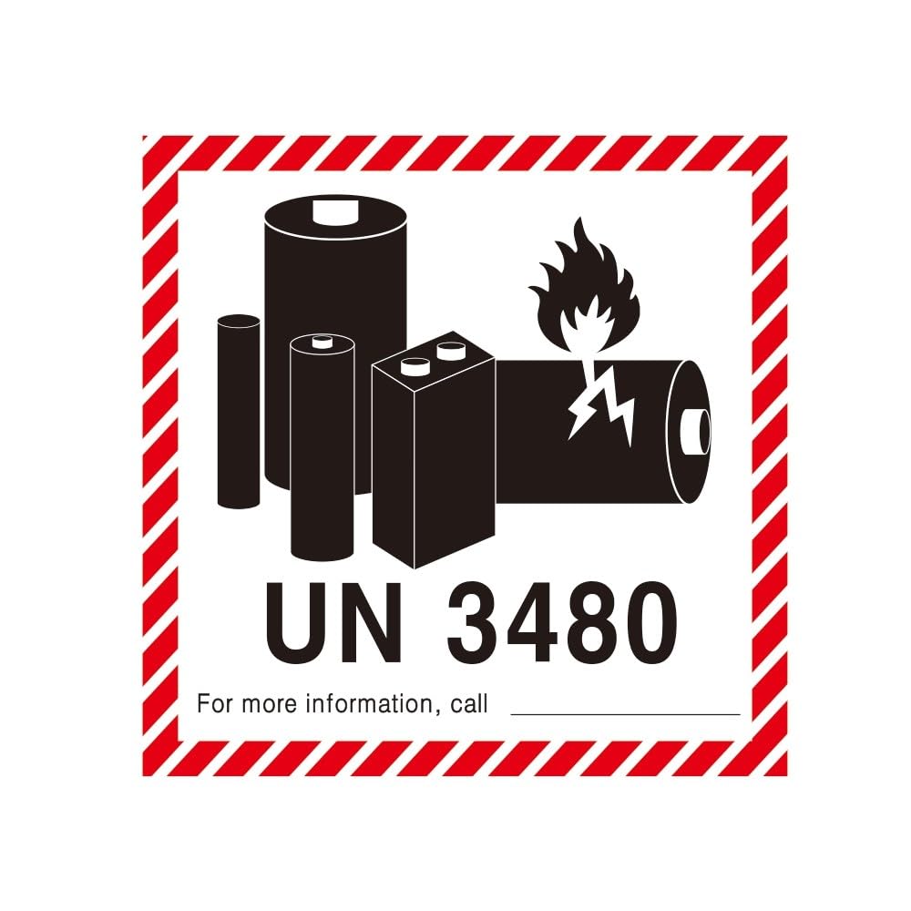 ⚠︎ NO ⚠︎ Amazon.com: UN 3480 Labels Lithium Ion Battery Warning