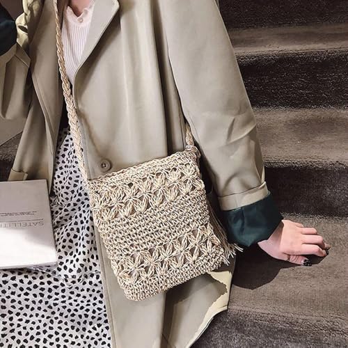 Women's Crossbody Bags, Handmade Crochet Handbags, Stylish and Durable Women Wallets for Casual and Summer Occasions4