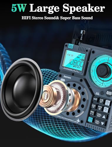 Jazmm Portable Shortwave Radio With 5W Bass Sound thumb #5