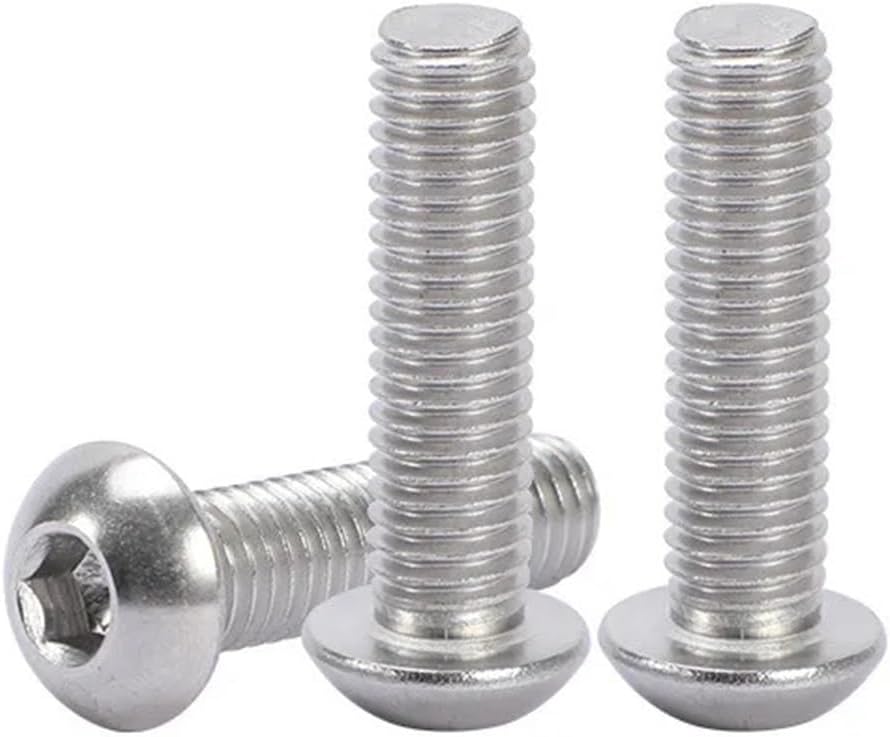 500/340PCS Stainless Steel Hex Button Socket Head Cap Screws Hexagon Thread Machine Metric Nut Bolt Assortment Kit Set M3/M4/M5(500pcs 3wrench)