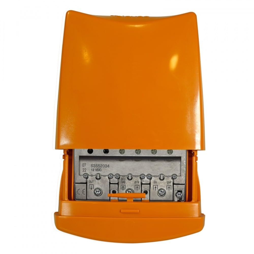Amplificatore da palo Televes di basso guadagno 4 ingressi 12V- 53552034