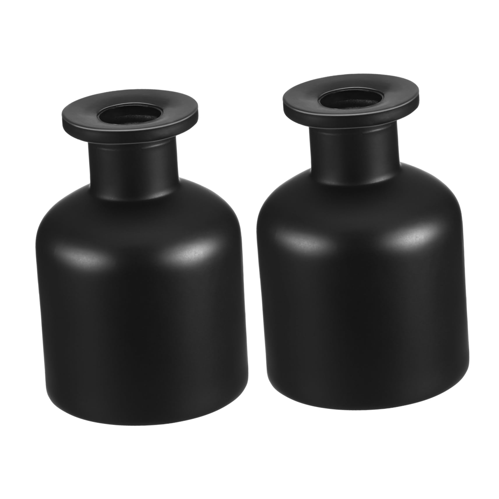 Ipetboom Flaconi Diffusore Profumo in Vetro 150 Ml Opaco Nero, Contenitori per Aromaterapia Ricaricabili Bastoncini, Set da 2 per Casa, Bagno e Ufficio Decorativo