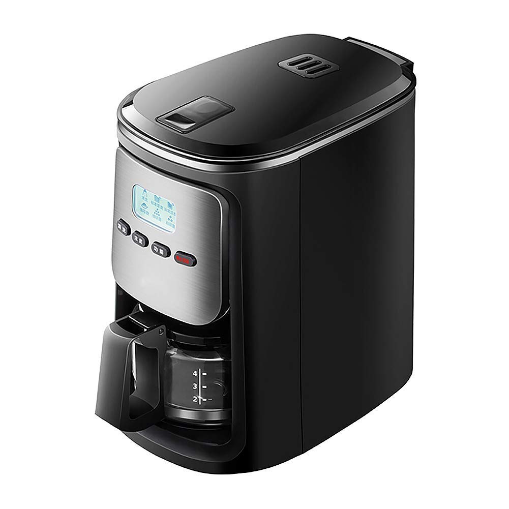 Macchina da caffè Completamente Automatica con macinacaffè Integrato, Macchina da caffè a Doppio Uso per Chicchi e Polvere, Pulizia Automatica, 600 ml.,